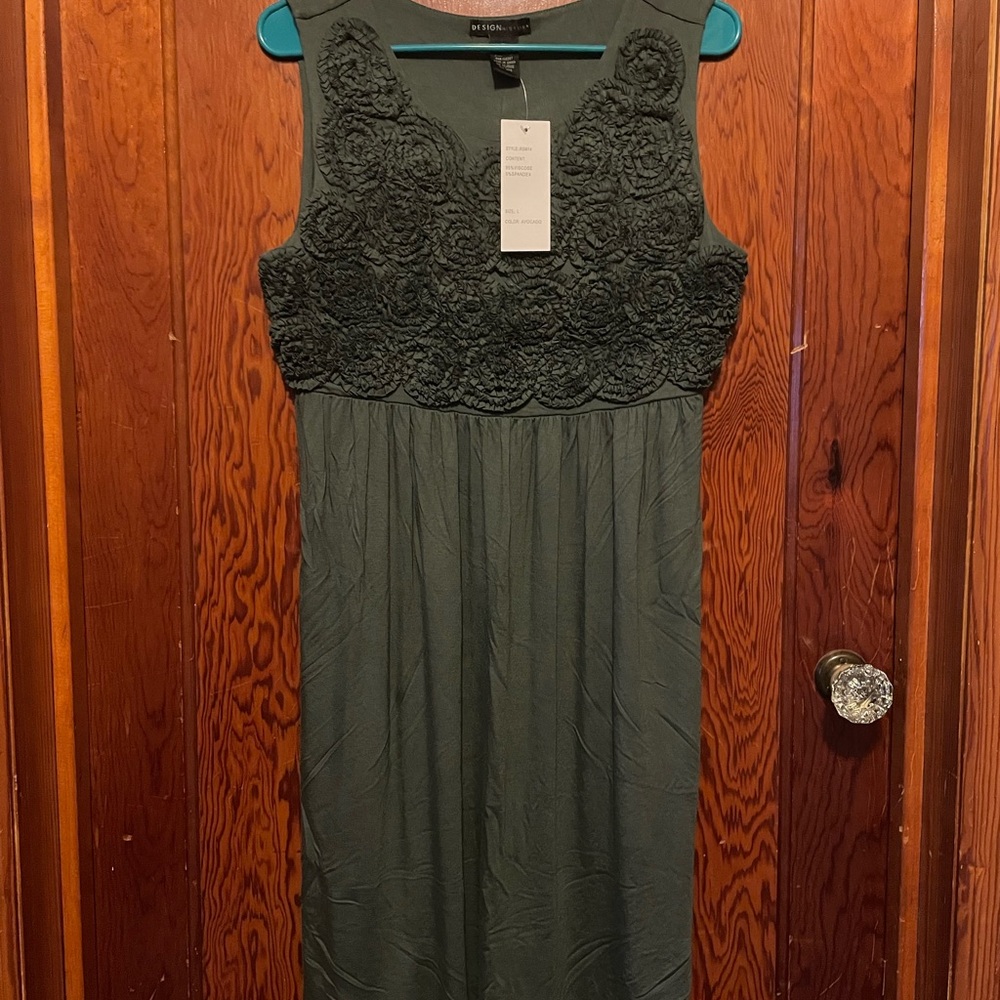 Elegant Green Sleeveless Dress